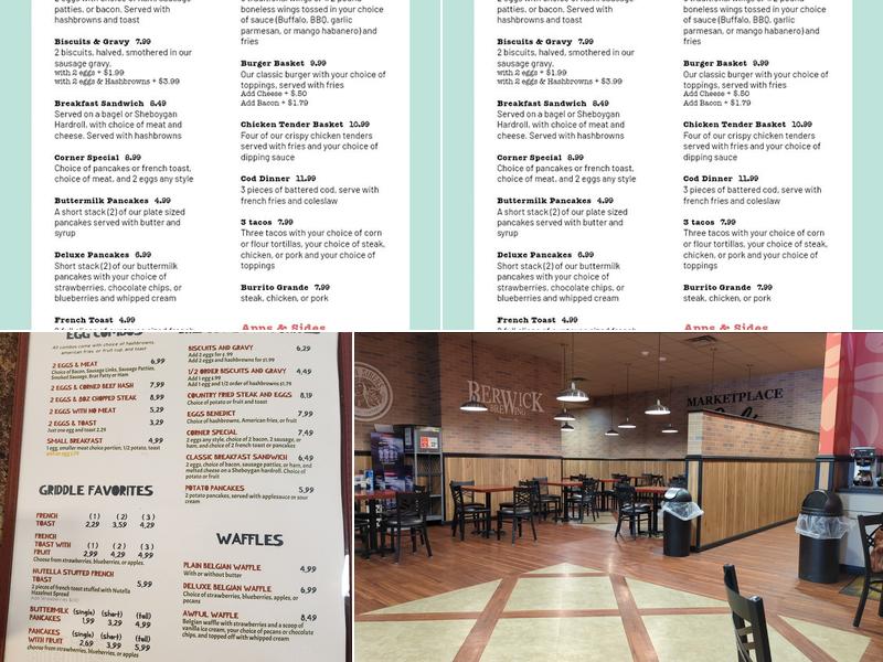 Bill's Corner Cafe Menu