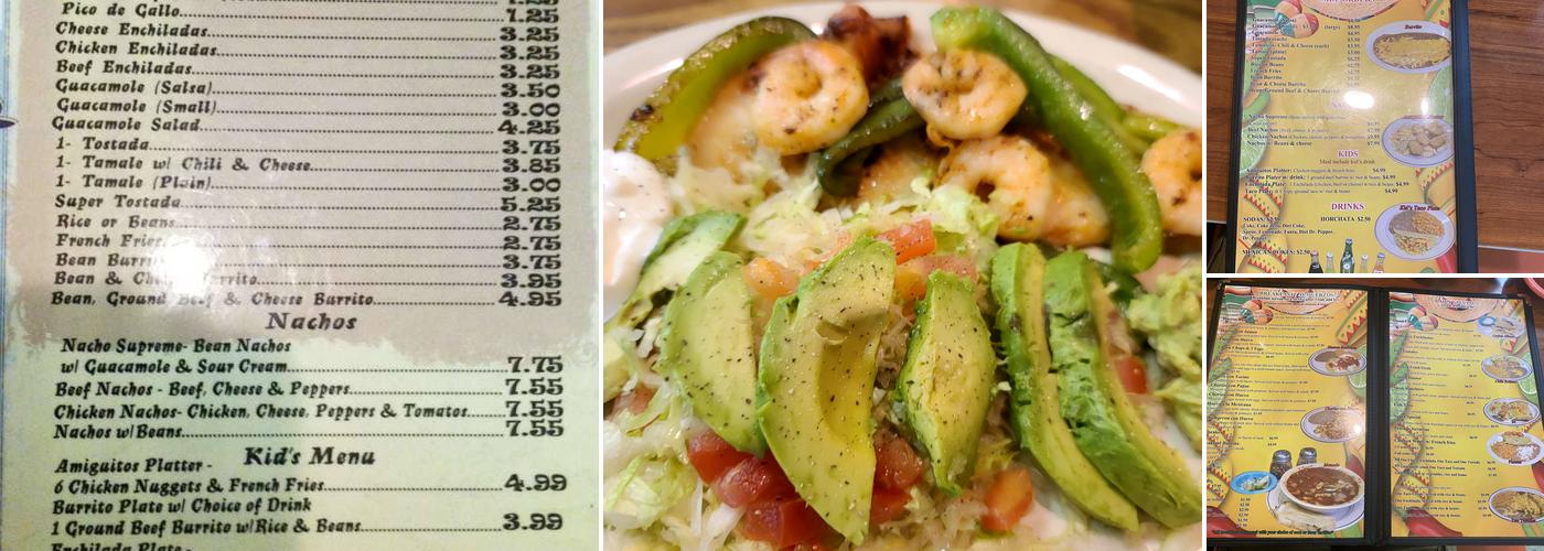 Julio's Mexican Restaurant Menu