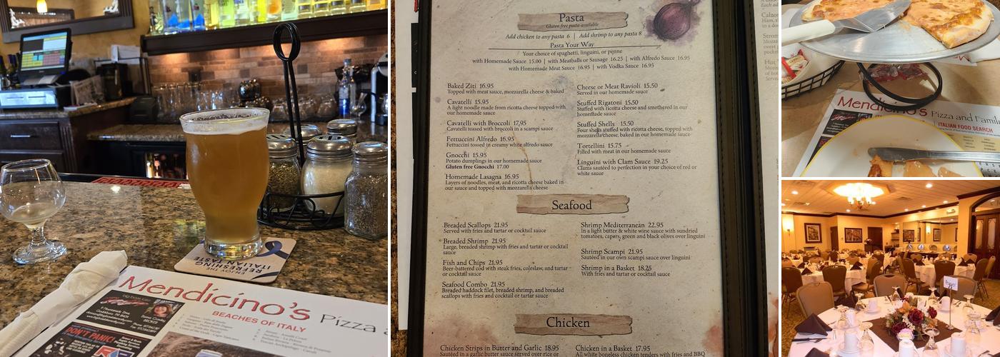 Mendicino's Pizza and Family Restaurant Menu
