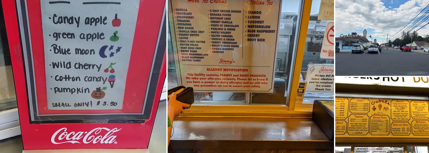 Gabel's Ice Cream & Fast Food Menu
