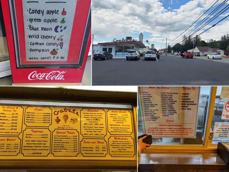 Gabel's Ice Cream & Fast Food Menu