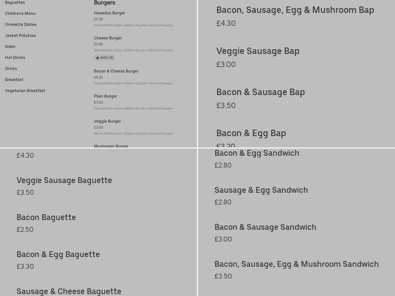 Sacred Chow Menu