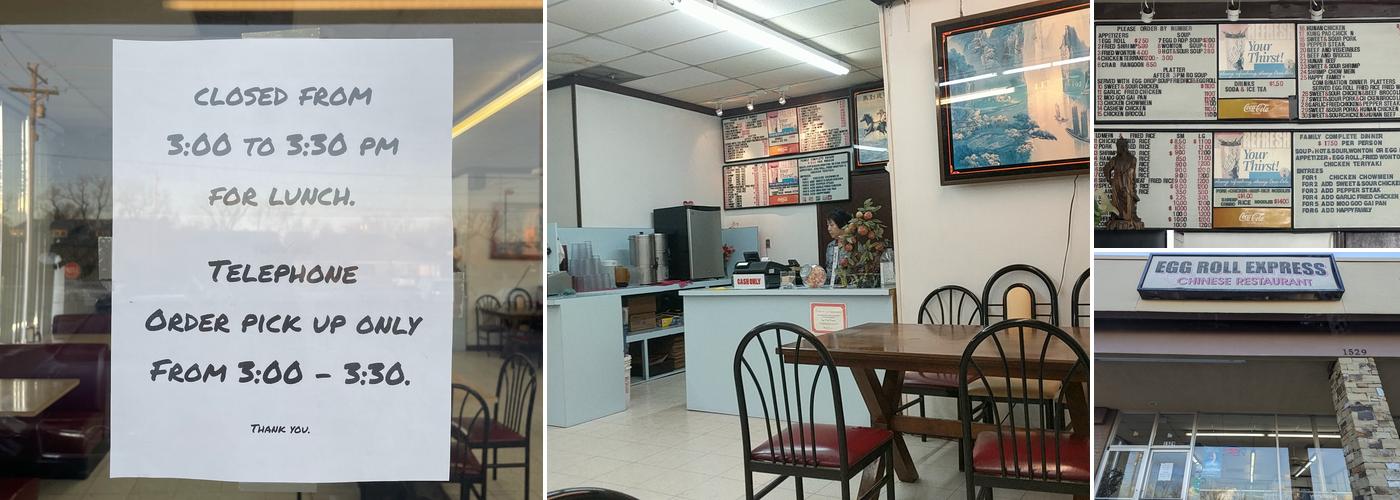 Egg Roll Express Restaurant Menu