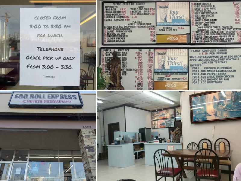 Egg Roll Express Restaurant Menu