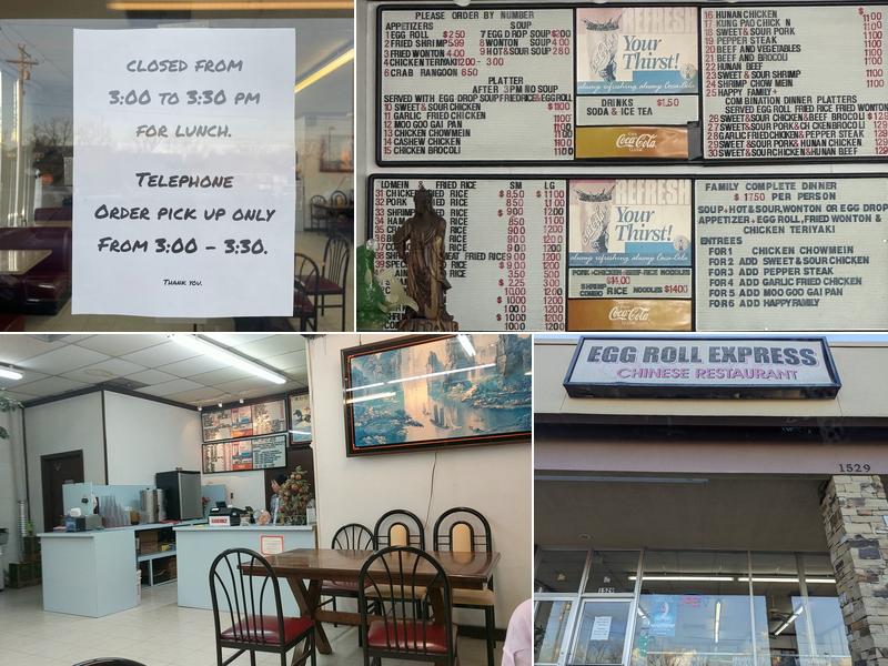 Egg Roll Express Restaurant Menu