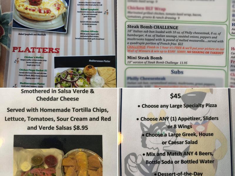 Luke 'n Ollie's Pizzeria Menu