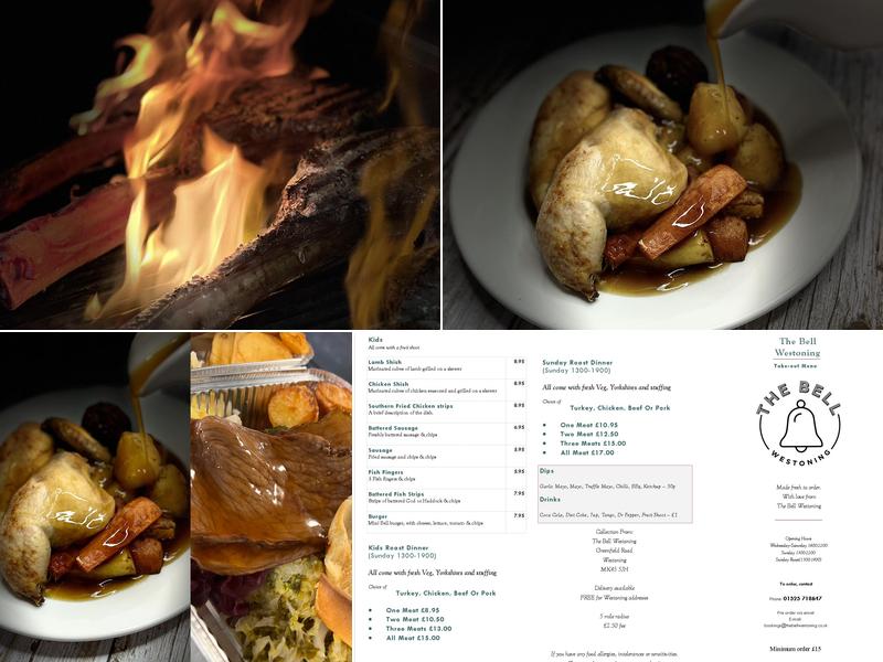 The Bell Westoning Menu