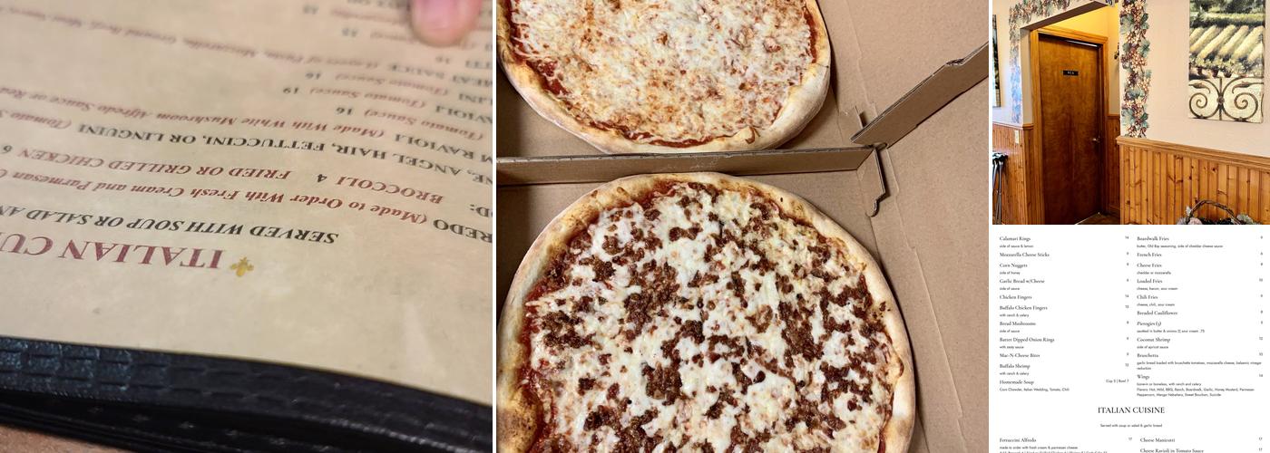 Valentino's of Kutztown Menu