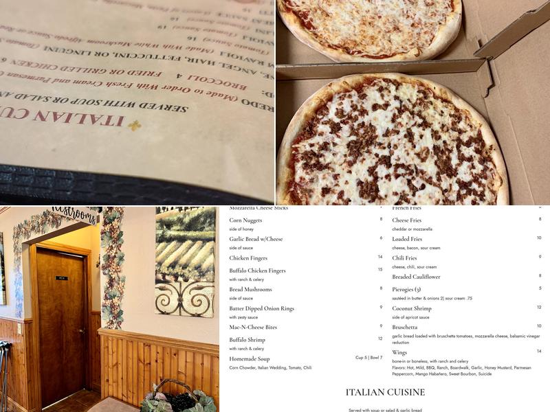 Valentino's of Kutztown Menu