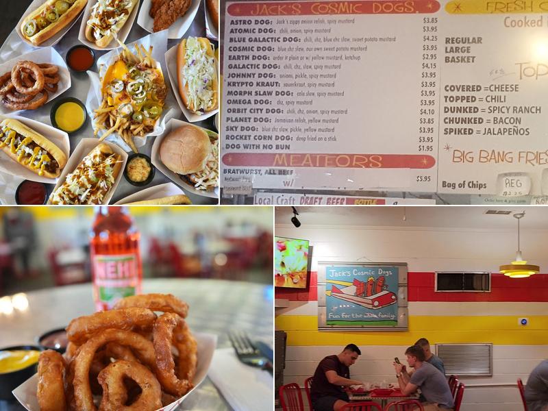 Jack's Cosmic Dogs Menu