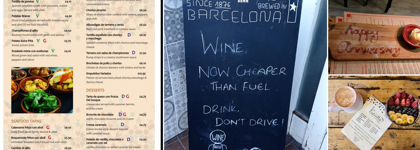 La Estrella Tapas Bar & coffee Menu