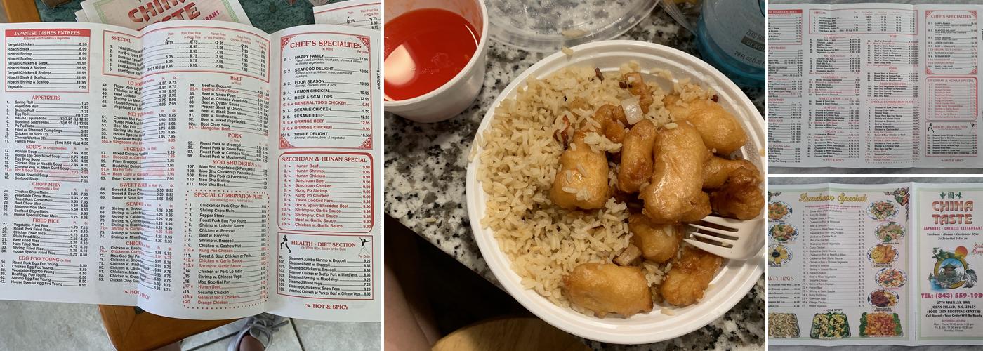 China Taste Menu