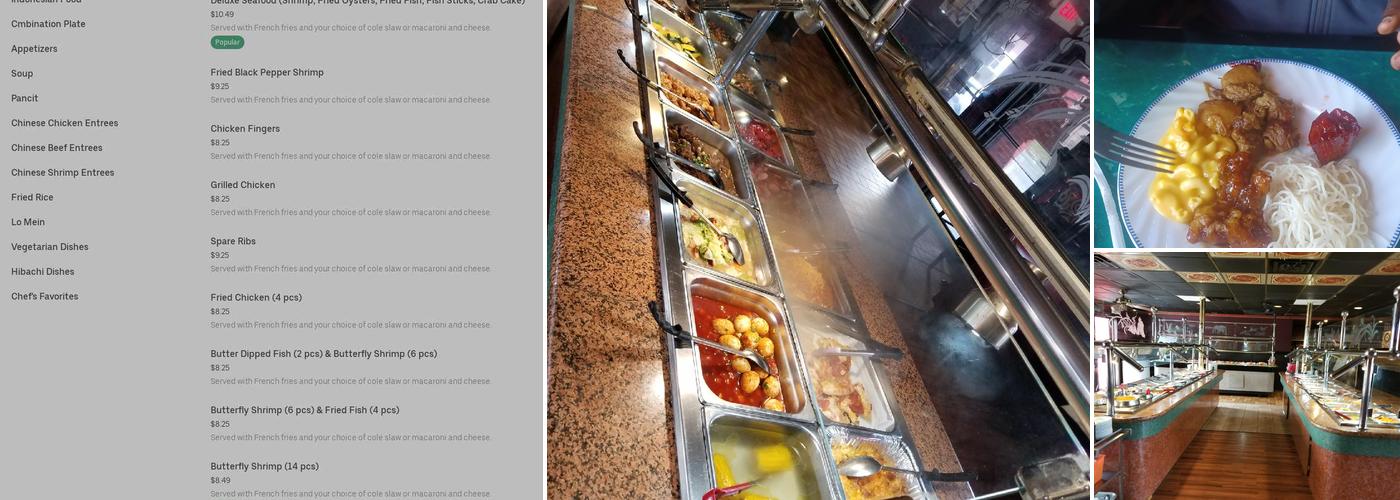 Fusion International Cuisine Menu