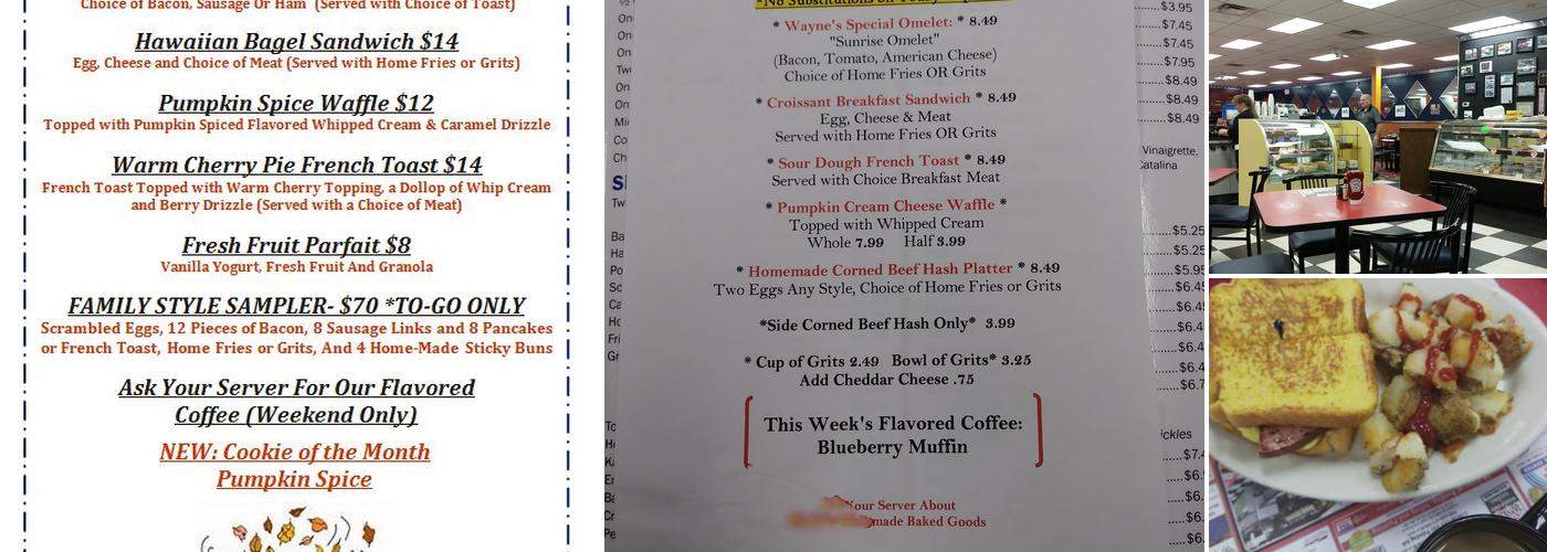 West Main Diner Menu