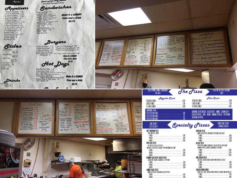Joe's Pizza Kitchen (S&G) Menu