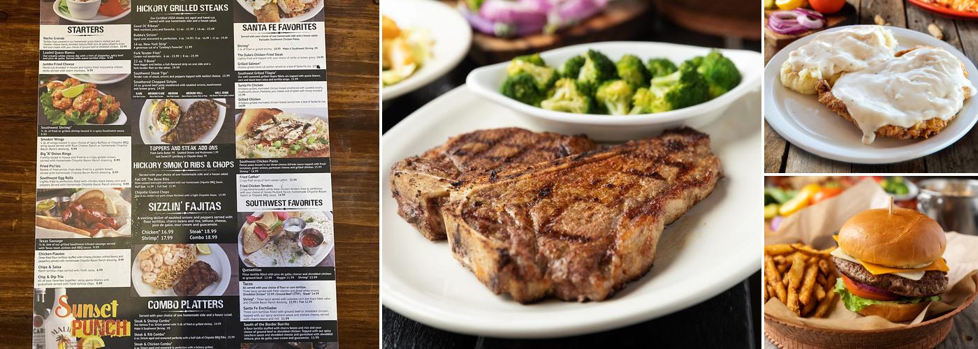 Santa Fe Cattle Company Menu