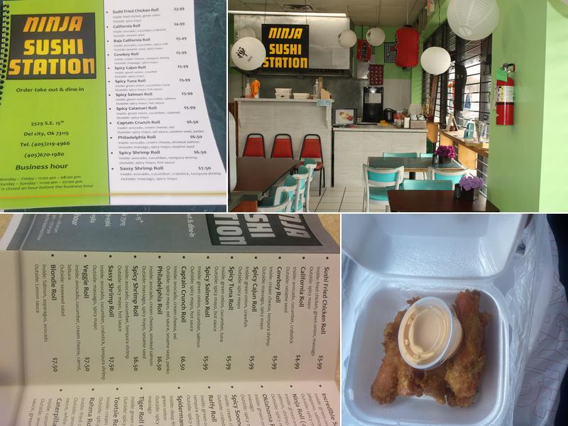 Ninja Sushi Station Menu