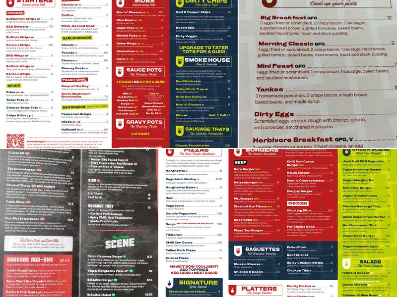 The Hideout Cafe Kitchen & Bar Menu