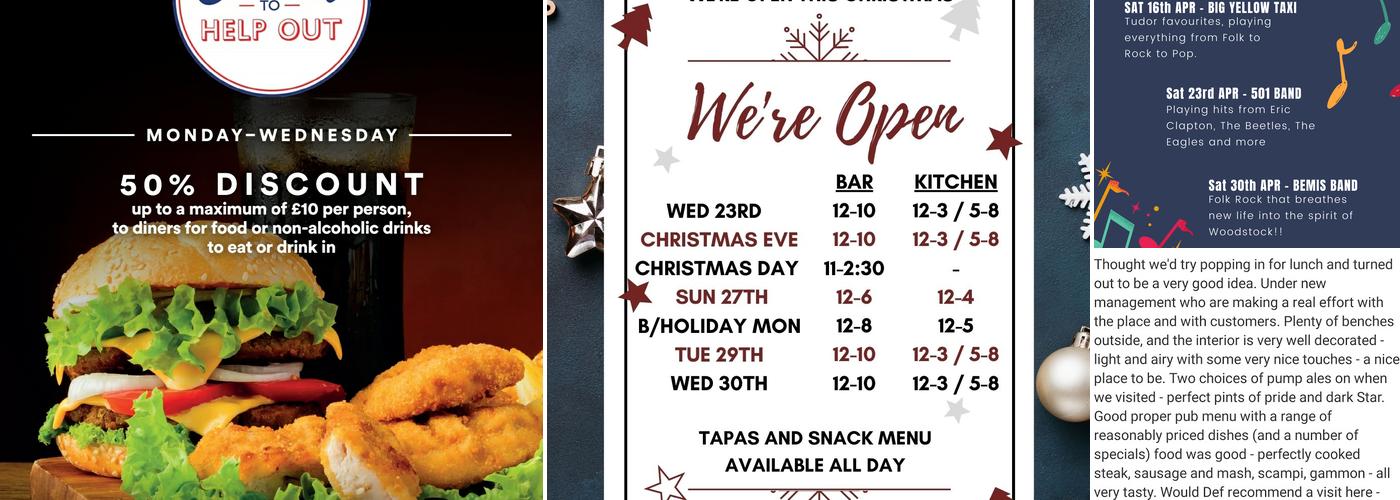 The Tudor Tavern Menu