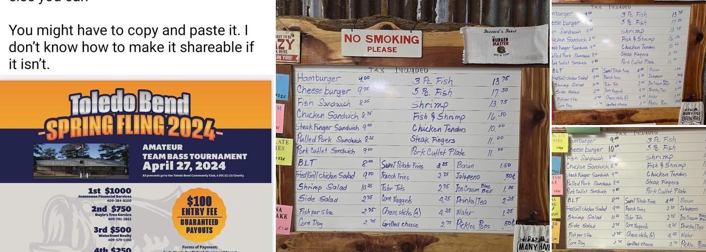 Buzzard’s Roost Menu