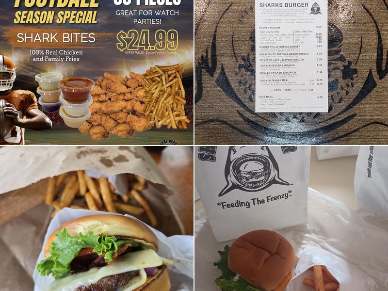 Sharks Burger Menu