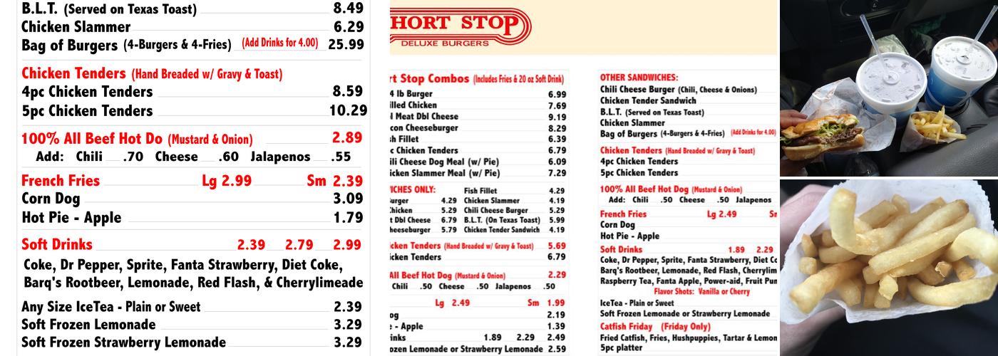 Short Stop Menu