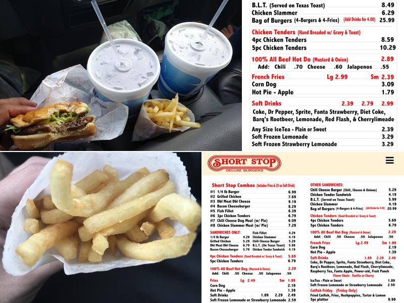 Short Stop Menu