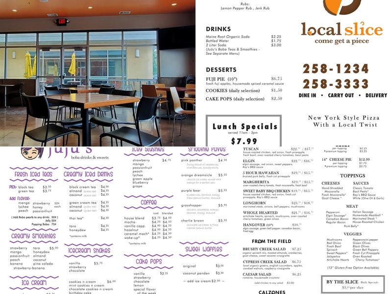 Juju's Boba Drinks And Sweets Menu