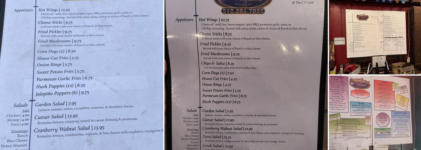 Copperhead Grill Menu