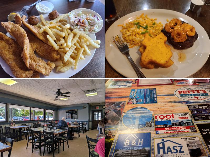 Pettys Steak and Catfish Menu