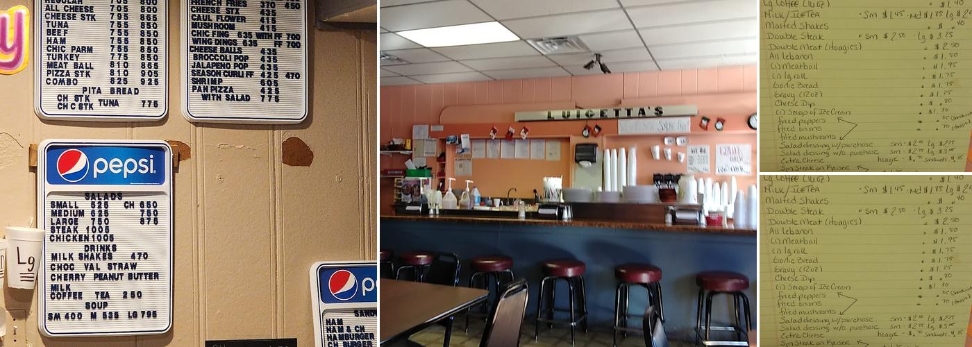 Luigetta's Restaurant Menu