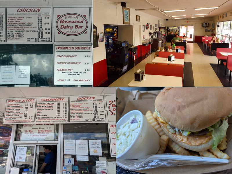 Rosewood Dairy Bar Menu