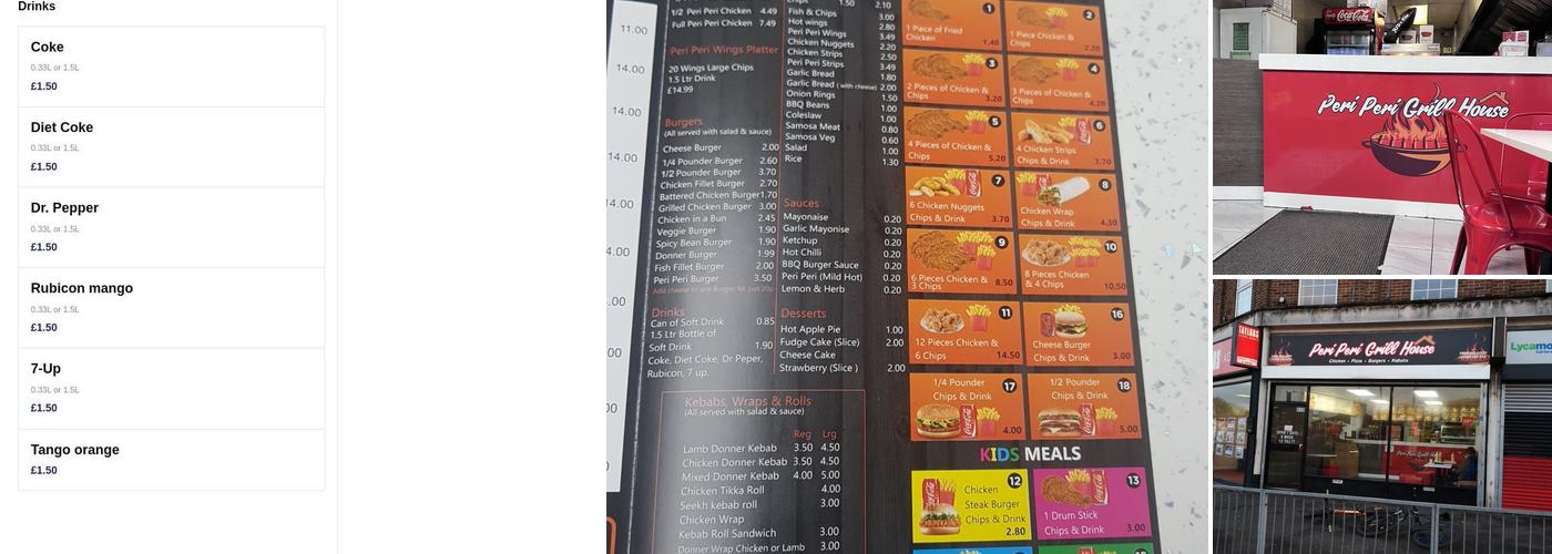 Peri Peri Grill House Menu