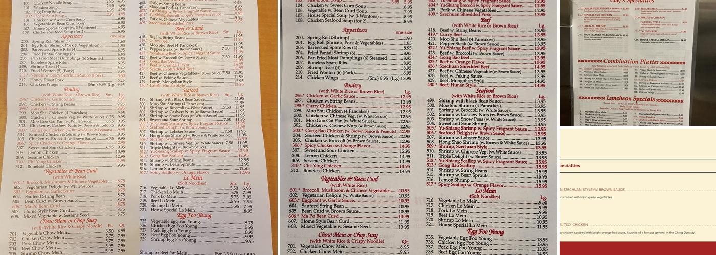 Szechuan Express Menu