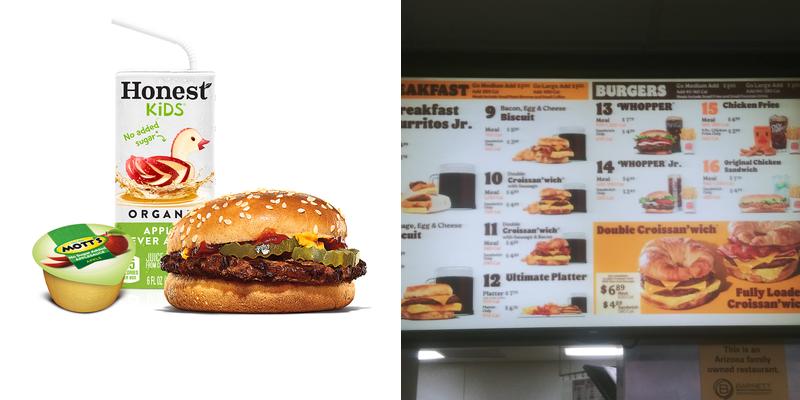 Burger King Menu