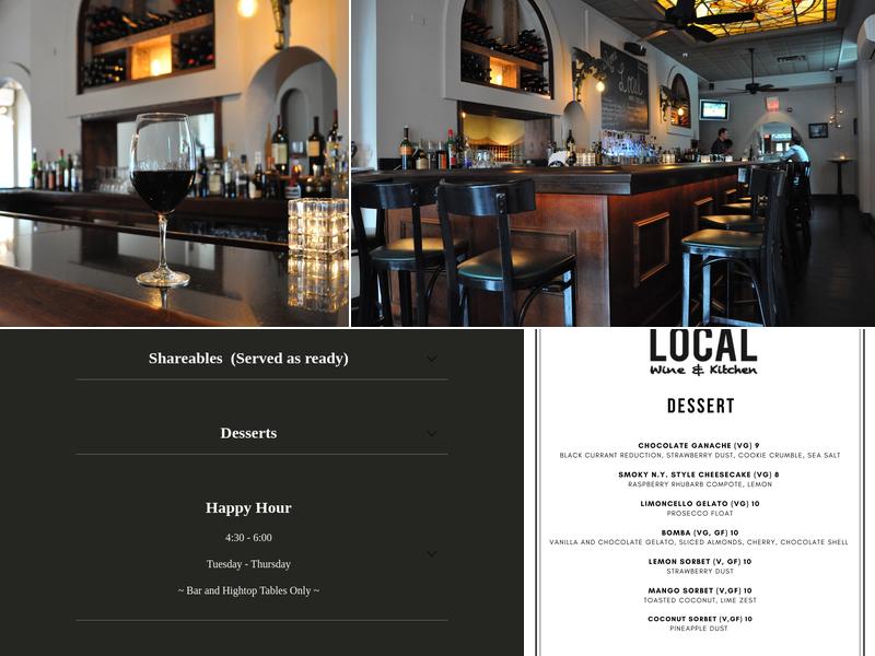 Local Wine & Kitchen Menu