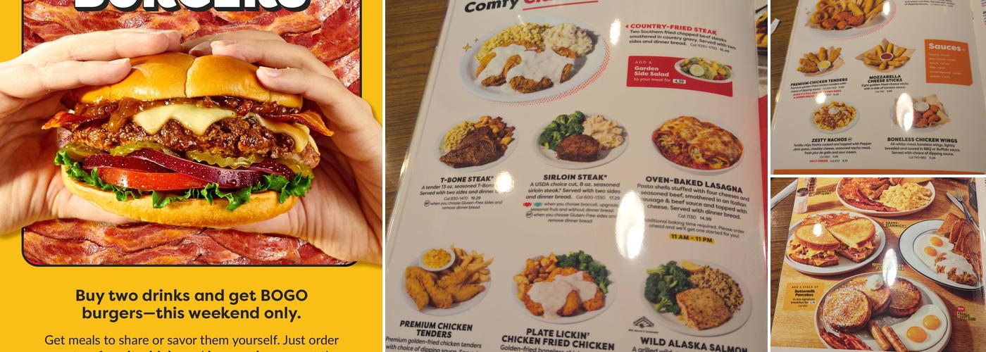 Denny's Restaurant Menu