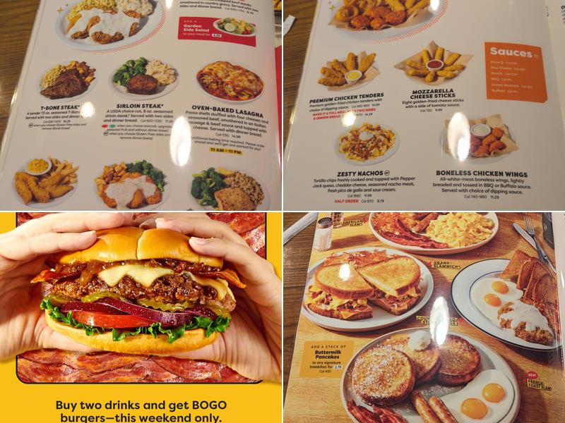 Denny's Restaurant Menu