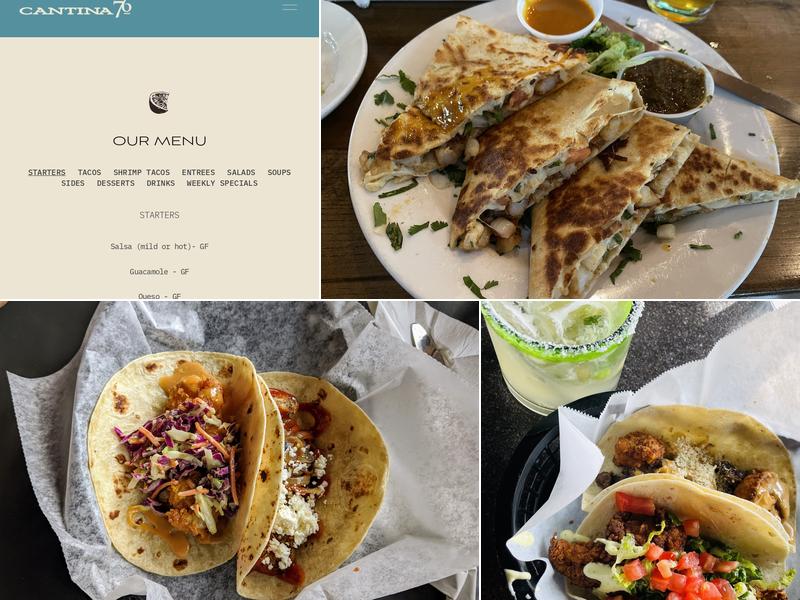 Cantina 76 Menu