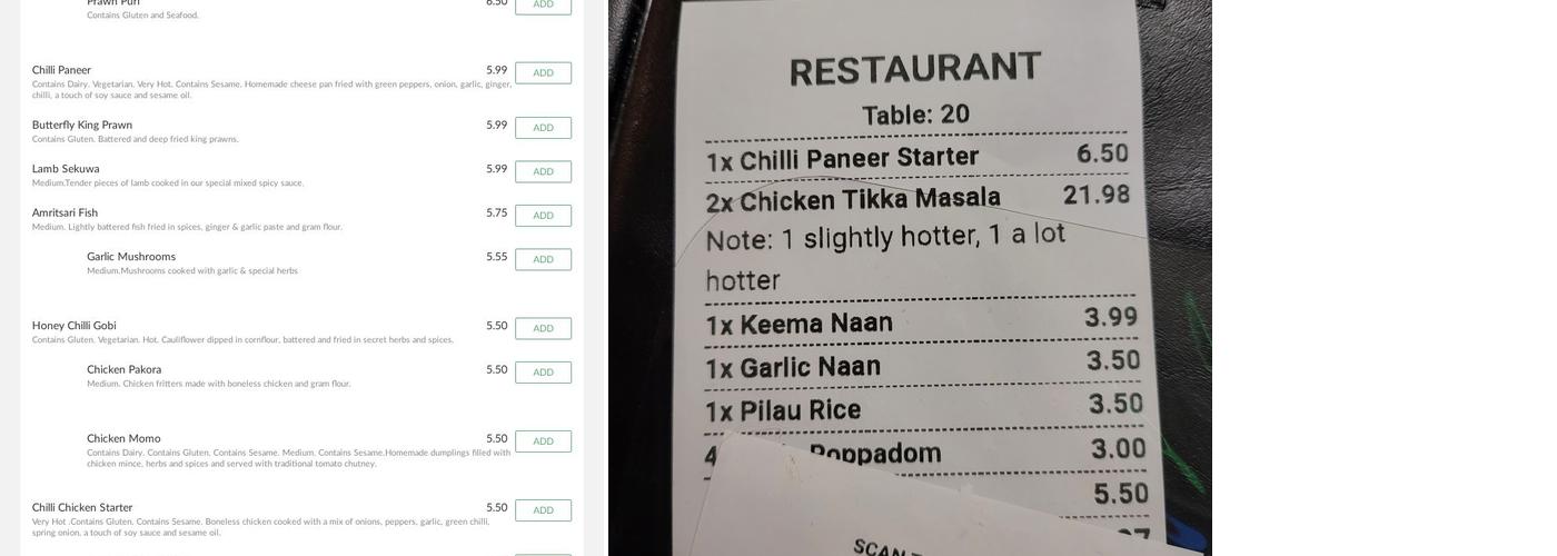 Everest Kitchen Menu