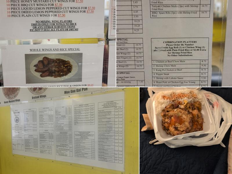 China One Chinese Restaurant Menu