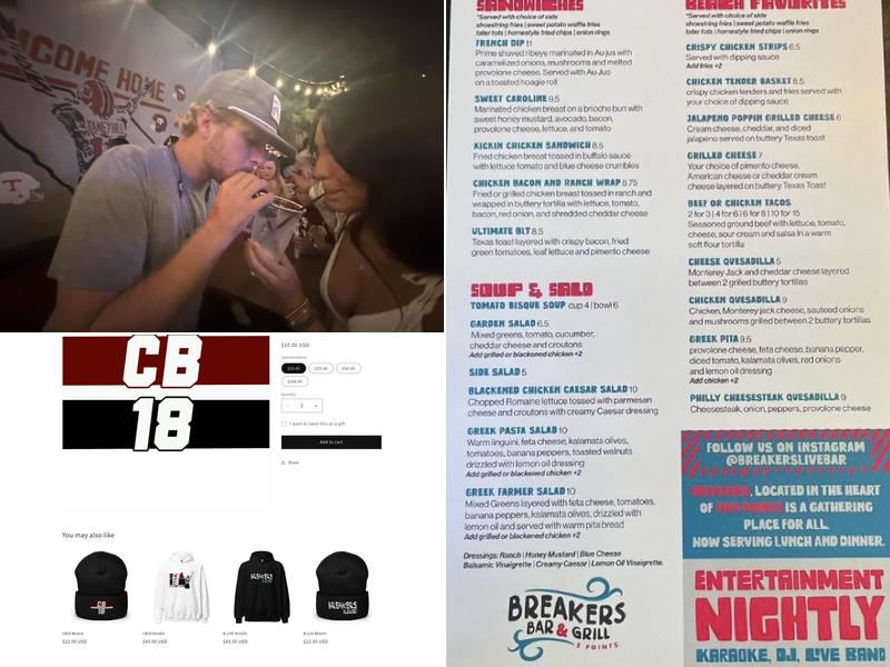 CB 18- Breakers Live Menu