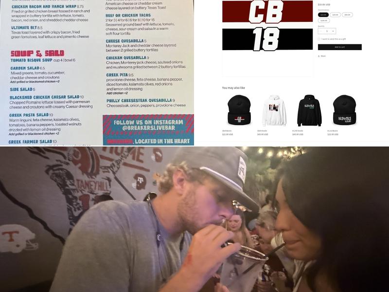 CB 18- Breakers Live Menu