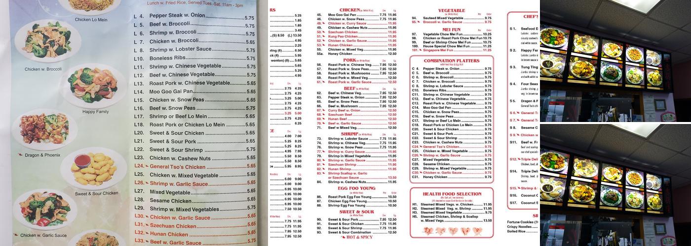 China King Menu