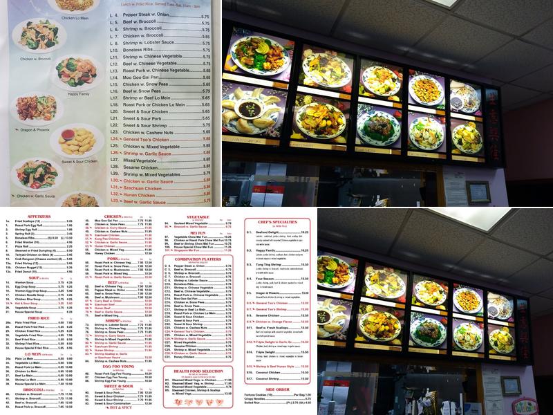 China King Menu