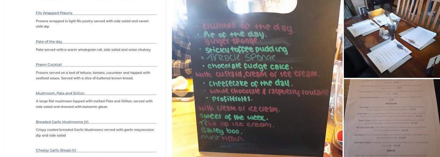 The Carpenters Fiskerton Menu