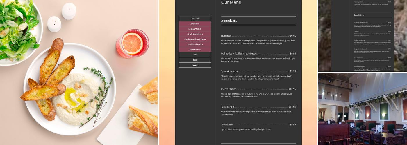 Athens Restaurant Menu