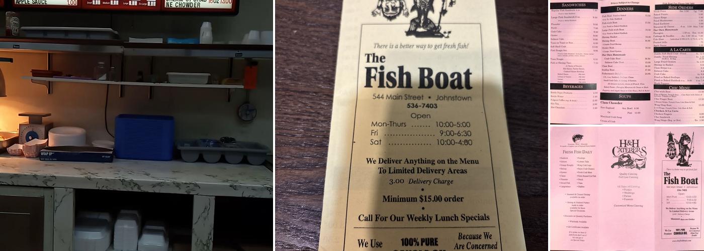 The Fish Boat Menu