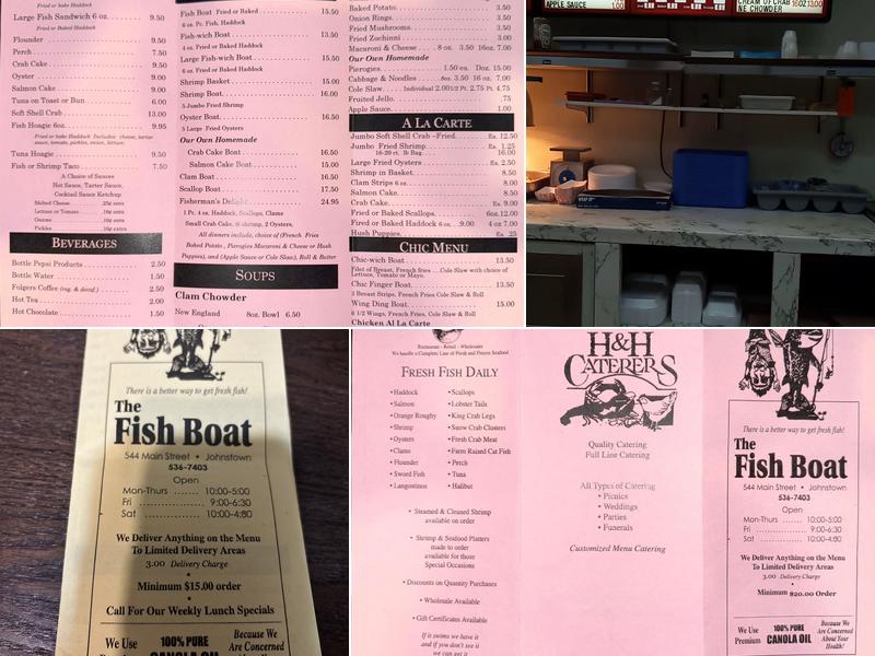 The Fish Boat Menu