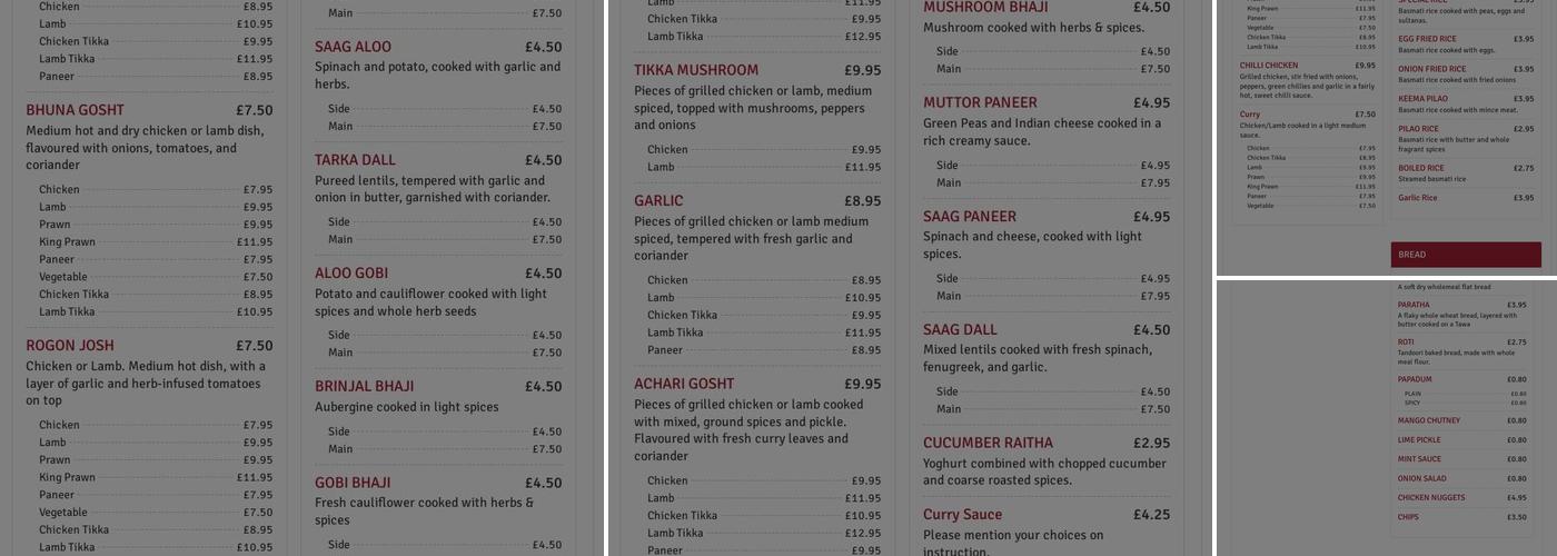 The Cherry Tree Menu